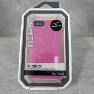 T6. Incipio DualPro Hard Shell Case‎ with Silicone Core Apple iPhone 5/5s - Pink